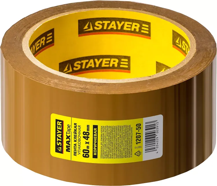 Клейкая лента, STAYER Master 1207-50, коричневая, 48мм х 60м 1207-50 купить в Урае