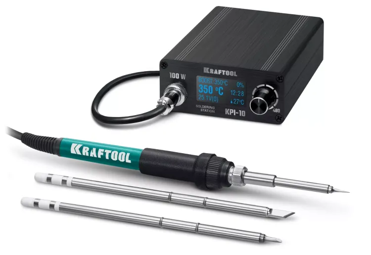 KRAFTOOL KPI-10 программируемая индукционная паяльная станция 50  480°C, 100 Вт 55343 купить в Урае