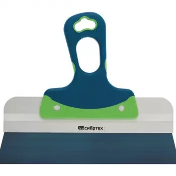 Шпатель фасадный, колоризованная пружинная сталь 65Г, 600 мм, 2-компонентная ручка  СИБРТЕХ 85557 купить в Урае