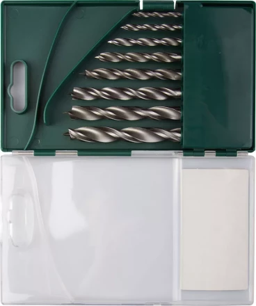 Набор сверл по дереву, KRAFTOOL 29400-H8, 8шт(3-10мм), двухленточных, спиральных 29400-H8 купить в Урае