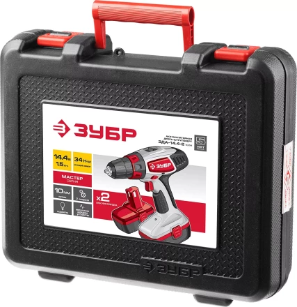 Дрель-шуруповерт 2 АКБ ЗДА-14.4-2 КИН серия МАСТЕР купить в Урае
