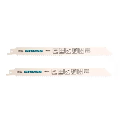 Полотна по дереву для сабельной пилы 4444 - S1110DF 210 x 42 мм 2 шт Gross 782106