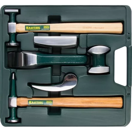 Набор KRAFTOOL &quot;INDUSTRIE&quot; рихтовочный 6 предметов: 2 молотка, 4 правки 20371-H6 купить в Урае