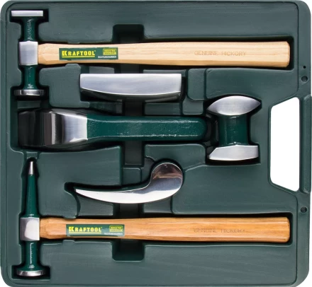 Набор KRAFTOOL &quot;INDUSTRIE&quot; рихтовочный 6 предметов: 2 молотка, 4 правки 20371-H6 купить в Урае
