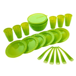 Набор для пикника на 6 персон, 20 предметов, контейнер 9 л в комплекте, Camping// Palisad 69451