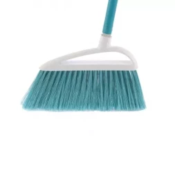 Щетка пластмасовая  для  пола  230 мм "LUX" бирюз. щетина c черенком 120 см D22мм ELFE 93559