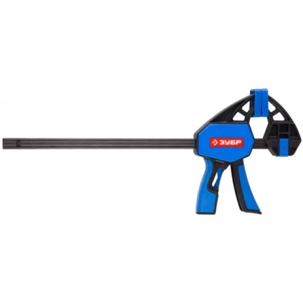 Струбцина ЗУБР&quot;ПРОФЕССИОНАЛ&quot;ручная пистолетная, корпус нейлон,армир фиберглассом,двухкомп ручки,метал рейка,300/335мм,150кгс 32243-30 купить в Урае