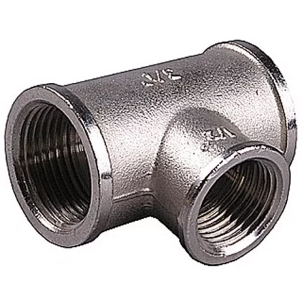 Тройник GENERAL FITTINGS переходной, никелированная латунь, г/г/г, 3/4&quot;-1/2&quot;-3/4&quot; 51060-3/4-1/2-3/4 купить в Урае