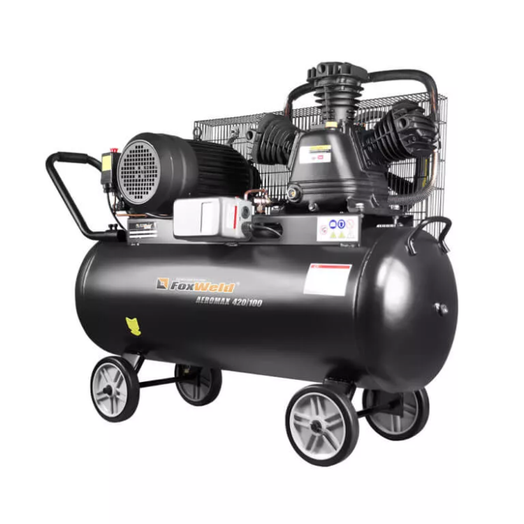 Компрессор масляный ременной AEROMAX 420/100 FoxWeld купить в Урае