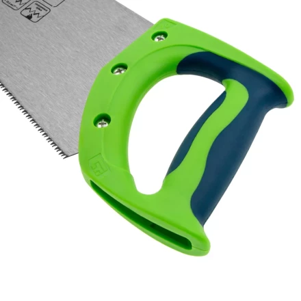 Ножовка по дереву &quot;Зубец&quot;, 450 мм, 11 TPI, зуб 2D, калёный зуб, 2-х компонентная рукоятка Сибртех 23825 купить в Урае