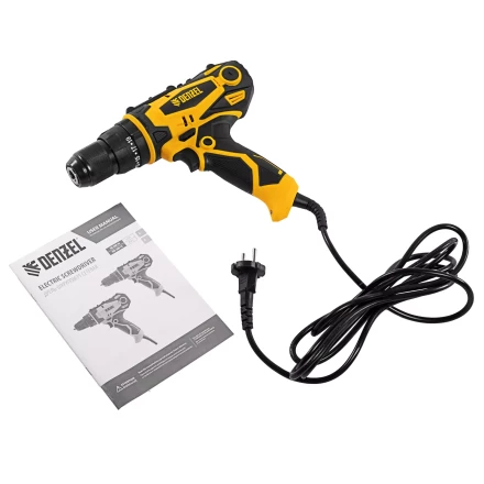 Дрель-шуруповерт сетевая ударная Denzel 26211, ISD-300-13 купить в Урае