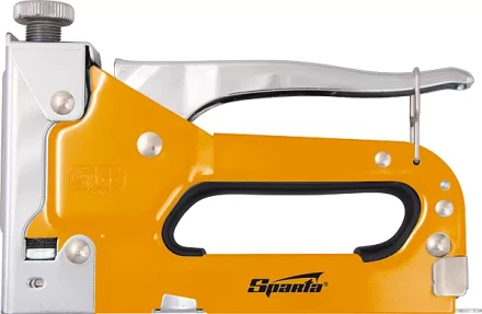 Степлер мебельный регулируемый со скобами 200 шт тип скобы 53 6-14 мм Sparta 42002 купить в Урае