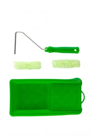 Малярный набор для работ по дереву: кювета 150 мм х 290 мм и мини-валик 110 мм Сибртех 80454 купить в Урае