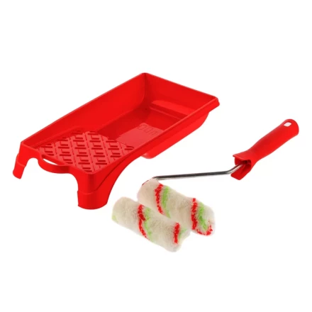 Малярный набор для работ с эмалями: кювета 150 мм х 290 мм и мини-валик 110 мм Сибртех 80453 купить в Урае