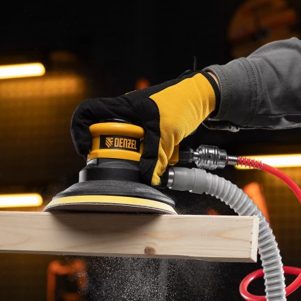 Эксцентриковая шлифовальная машина Denzel EPG150, 150 мм, 10000 об/мин, 5 мм, 160 л/мин 57476 купить в Урае