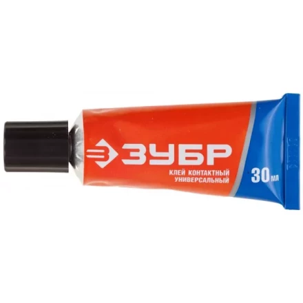 Клей ЗУБР контактный универсальный, в тубе, 30 мл 41924 купить в Урае