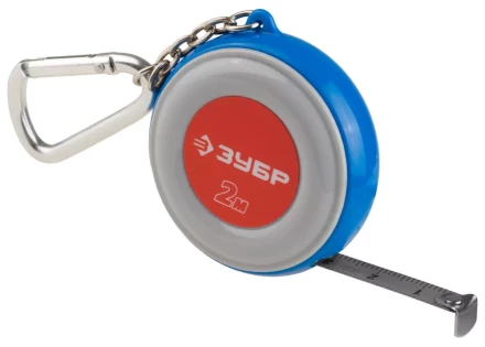 Рулетка ЗУБР &quot;МАСТЕР&quot;, компактная, двухцветный корпус, с кольцом для ключей, 2мх9мм 34145-02 купить в Урае