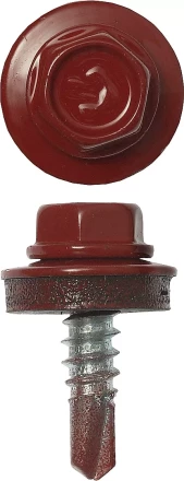 Саморезы ЗУБР "ПРОФЕССИОНАЛ" окраш., RAL 3003 рубин.-красн., для крепл. кров. матер. к металл. констр., 5.5x19мм, 500шт 4-300315-55-019-3003 купить в Урае