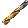 Сверло спиральное по металлу Denzel 6 х 139 мм, Р6М5, Golden Tip, удлиненное, 718256 купить в Урае