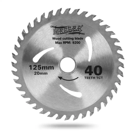 MESSER ТСТ диск по дереву 125Х20Х40Т мах 9200 об/мин купить в Урае