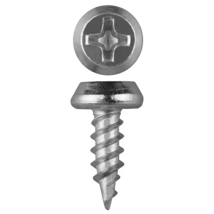 Саморезы ЗУБР &quot;МАСТЕР&quot; оцинкованные, для крепления лист. металла до 0.9мм, полуцилиндр. головка, 3.5ммx11мм, 22000шт 4-300120-35-11 купить в Урае