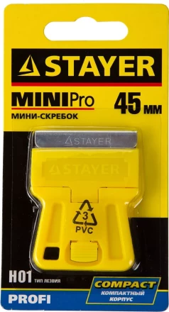 Скребок STAYER &quot;PROFI&quot; &quot;MiniPro&quot;, лезвие тип H01, 45мм 8531 купить в Урае