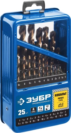 Наборы сверл по металлу с добавлением кобальта серия ПРОФЕССИОНАЛ купить в Урае