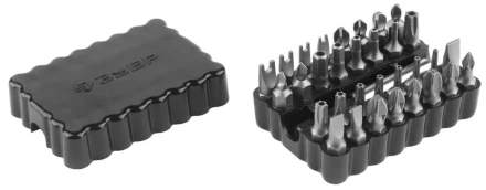 Набор ЗУБР: Биты с магнитным адаптером, хромованадиевая сталь, 33 предмета 26046-H33 купить в Урае