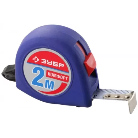 Рулетка ЗУБР &quot;СТАНДАРТ&quot;, корпус с резиновым напылением, 2м/16мм 34016-2 купить в Урае