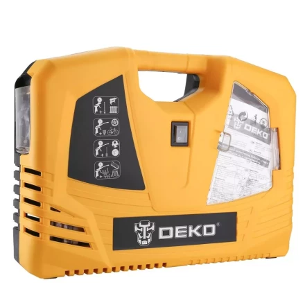 Компрессор безмасляный DEKO 180 с набором из 6 инструментов, 009-0100 купить в Урае