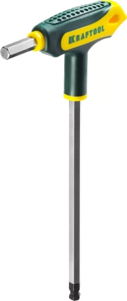 Набор KRAFTOOL Ключи &quot;INDUSTRIE&quot; имбусовые,Cr-Mo(S2),Т-образные, эргоном двухкомп рукоятка,HEX,с шариком,9 шт,в боксе 27454-H9 купить в Урае