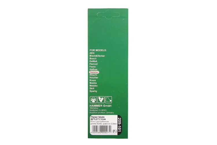 Ножи для рубанка HAMMER 82мм (Flex 209-101) купить в Урае