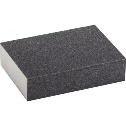 Губка шлифовальная ЗУБР "ЭКСПЕРТ" четырехсторонняя, SiC, средняя жесткость, Р120, 100х68х26 мм 35612-120