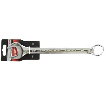 Ключ комбинированный 25 мм CrV полированный хром MATRIX 15170 купить в Урае