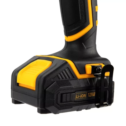 Дрель-шуруповерт аккумуляторная CDL-12-02BM, Li-Ion, 12 В, 2 акк.// Denzel 26105 купить в Урае