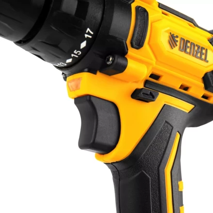 Дрель-шуруповерт аккумуляторная CDL-12-02BM, Li-Ion, 12 В, 2 акк.// Denzel 26105 купить в Урае