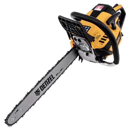 Пила цепная бензиновая Denzel DS-5218, шина 45 см, 52 см3, 3 л.с, шаг 0,325, паз 1,5 мм, 72 звена 95237 купить в Урае