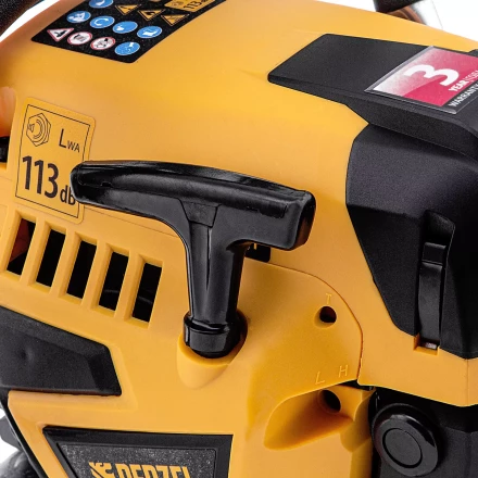 Пила цепная бензиновая Denzel DS-5218, шина 45 см, 52 см3, 3 л.с, шаг 0,325, паз 1,5 мм, 72 звена 95237 купить в Урае