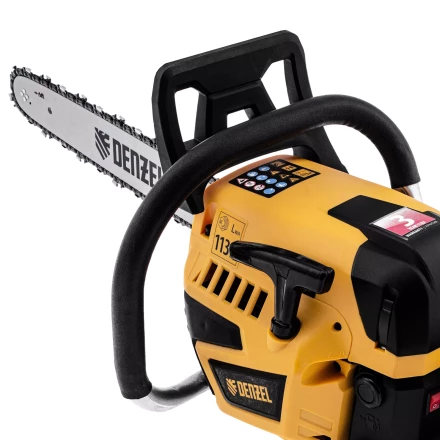 Пила цепная бензиновая Denzel DS-5218, шина 45 см, 52 см3, 3 л.с, шаг 0,325, паз 1,5 мм, 72 звена 95237 купить в Урае