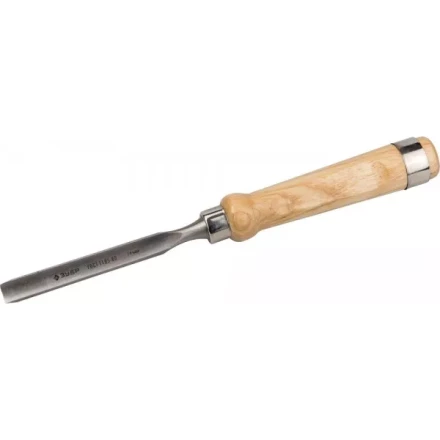 Стамеска-долото ЗУБР &quot;ЭКСПЕРТ&quot; полукруглая с деревянной ручкой, хромованадиевая сталь, 14мм 1822-14_z01 купить в Урае
