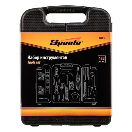 Набор инструментов бытовой Sparta 135645, 132 предмета купить в Урае