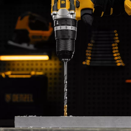 Сверло спиральное по металлу Denzel 6,5 х 148 мм, Р6М5, Golden Tip, удлиненное, 718257 купить в Урае