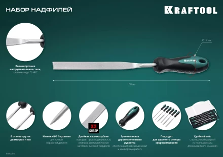 Набор надфилей KRAFTOOL 16030-6 купить в Урае