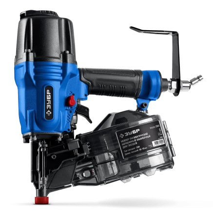 ЗУБР CSN-65, пневматический обшивочный нейлер для барабанных гвоздей ЗУБР CSN (38-65 мм), Профессионал (31922) купить в Урае