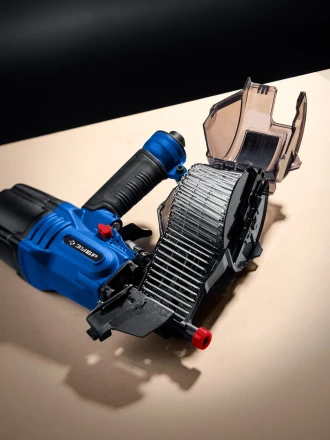 ЗУБР CSN-65, пневматический обшивочный нейлер для барабанных гвоздей ЗУБР CSN (38-65 мм), Профессионал (31922) купить в Урае