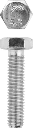 Болт ЗУБР &quot;МАСТЕР&quot; с шестигранной головкой, ГОСТ 7798-70, класс прочности 5.8, оцинкованный, M8x35мм, 5кг 303080-08-035 купить в Урае