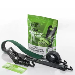 Ремень стяжной автовозный HITCH PROFF 50мм STF 600DaN 4000кг 3м текстил контр 750мм поворотн J-крюки (SZ068109)