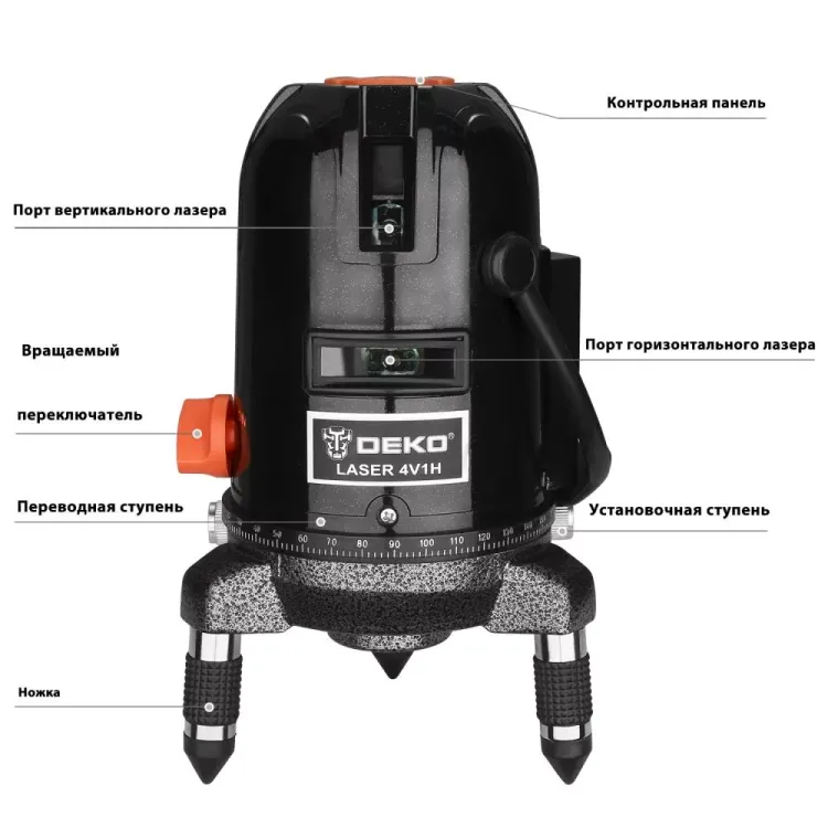 Уровень лазерный DEKO LL57GA, 065-0281 купить в Урае