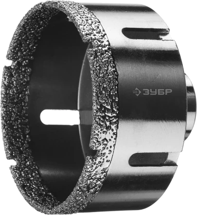 Алмазная коронка ЗУБР &quot;ПРОФЕССИОНАЛ&quot; универсальная для УШМ, сухое сверление, алмазы на вакуумной пайке,  посадка М14, d=83мм 29865-83 купить в Урае