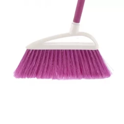 Щетка пластмасовая  для   230 мм "LUX" розовая щетина c черенком 120 см D22мм ELFE 93561